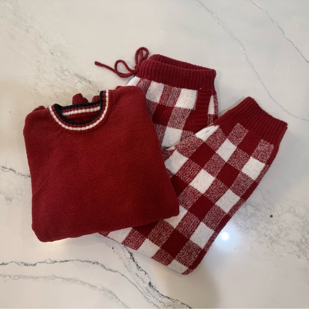 David Archy Fleece Buffalo Check Pajama  Set with Pockets Women’s Size M - Picture 3 of 10